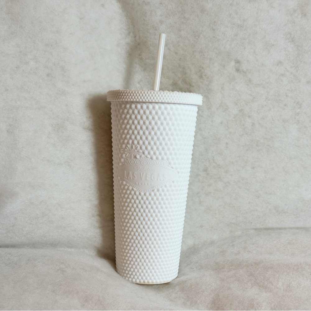 Las Vegas Textured White Studded 24oz‎ Tumbler